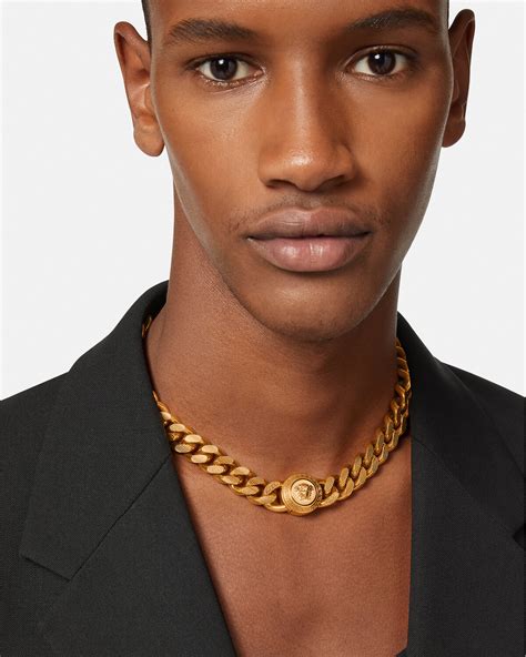 versace medusa herren|Versace Medusa necklace.